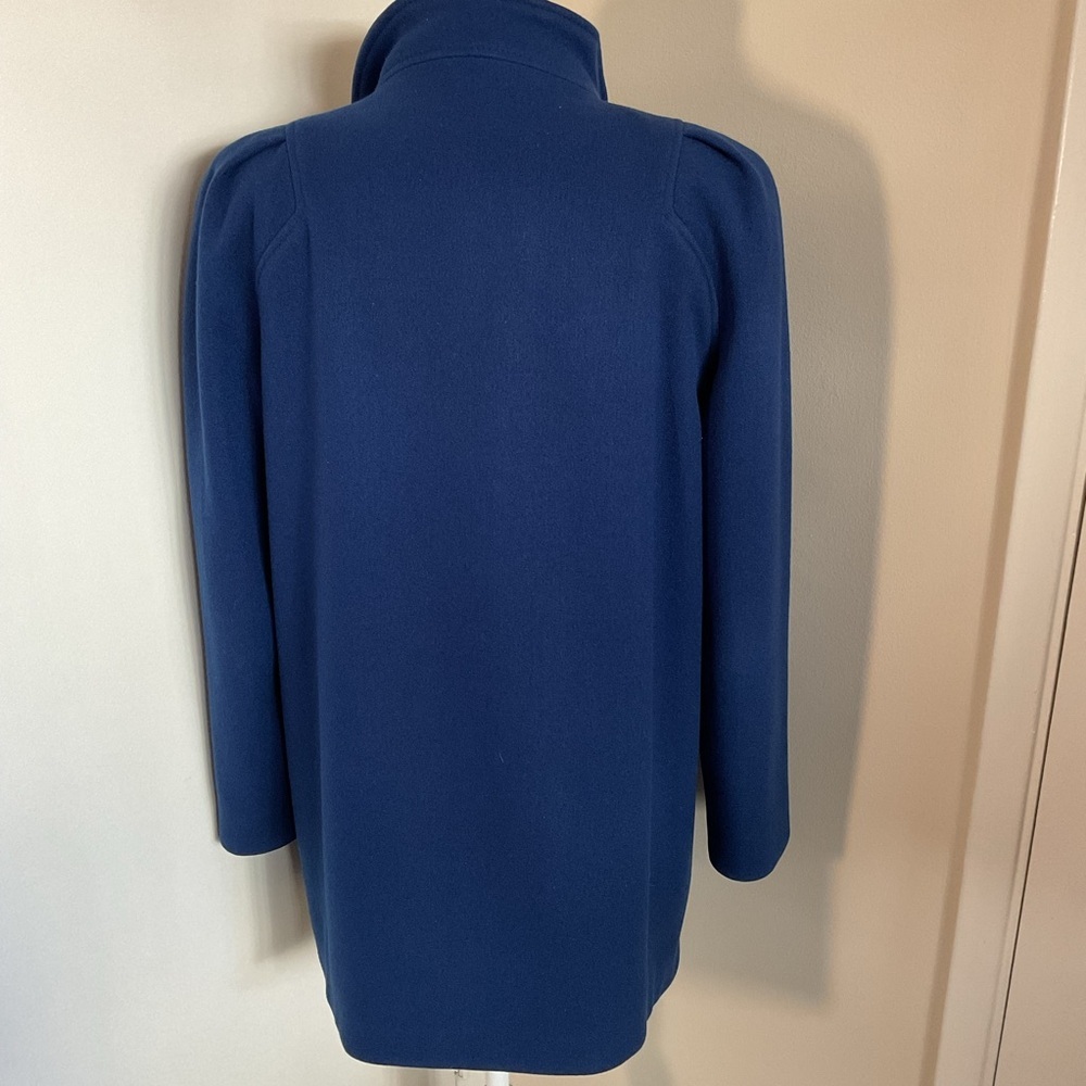 Vintage International Scene Wool Pea Coat 7/8 Navy Blue Made in Yugoslavia - Picture 7 of 10